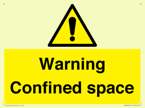 Warning Confined space